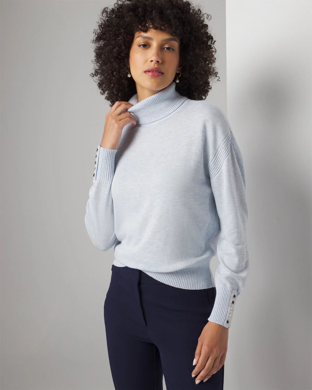 Relaxed turtleneck clearance